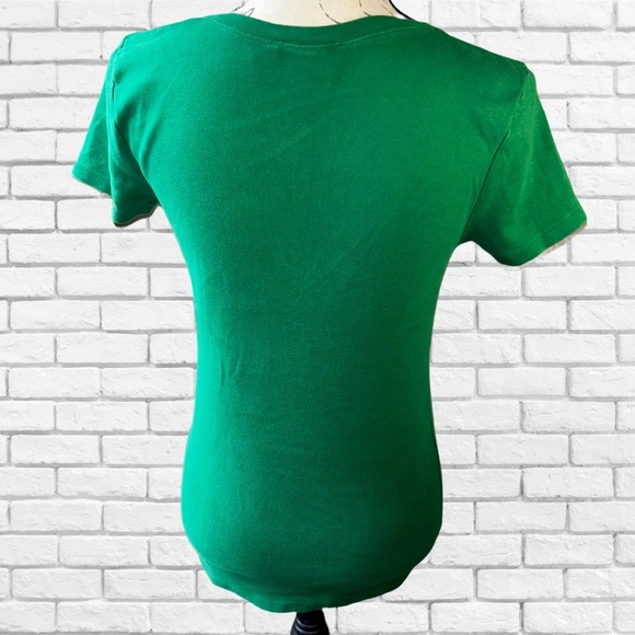 Ralph Lauren Green V-Neck Women's Top - Picture 2 of 5